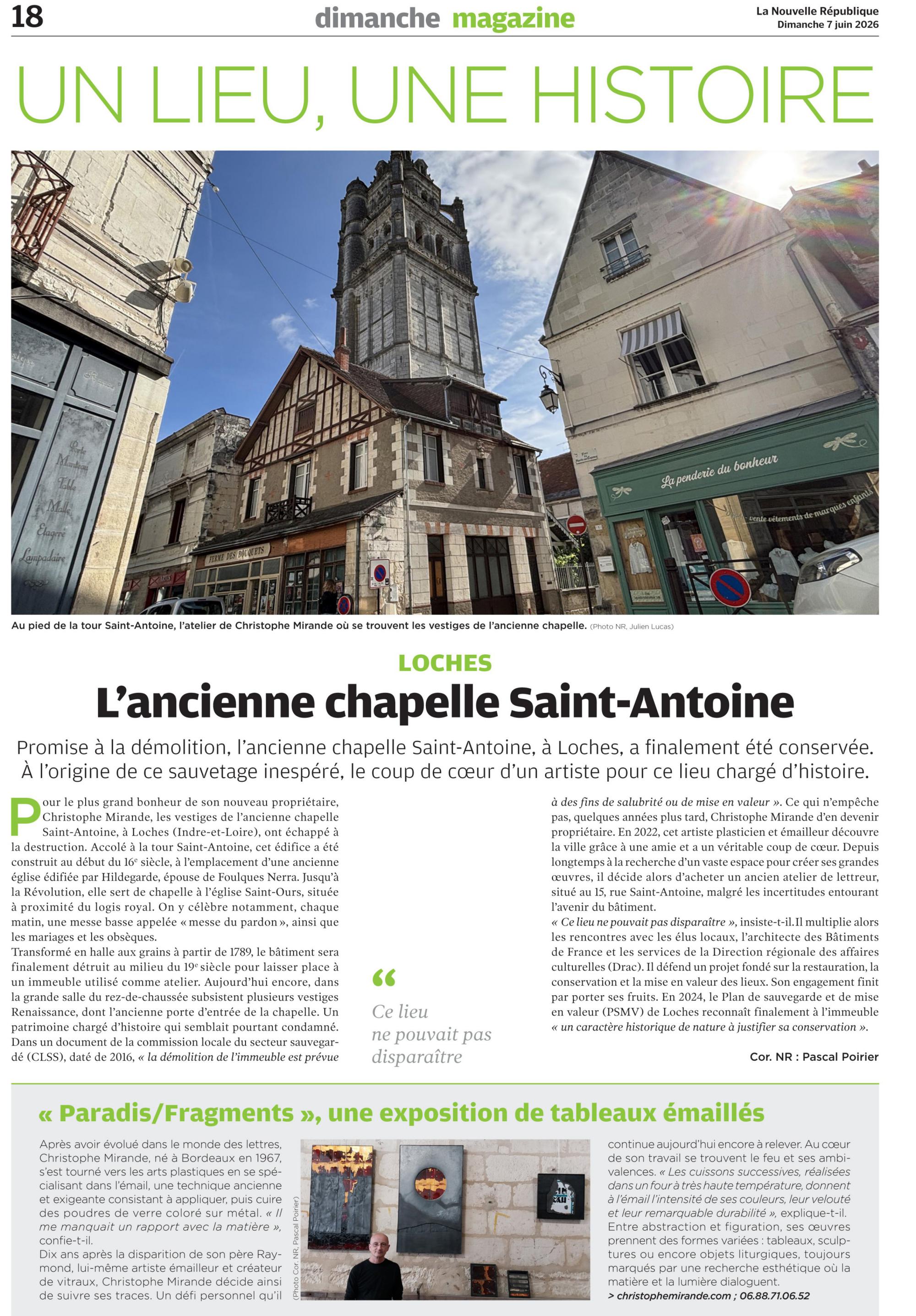 Nouvelle République - juin 2026