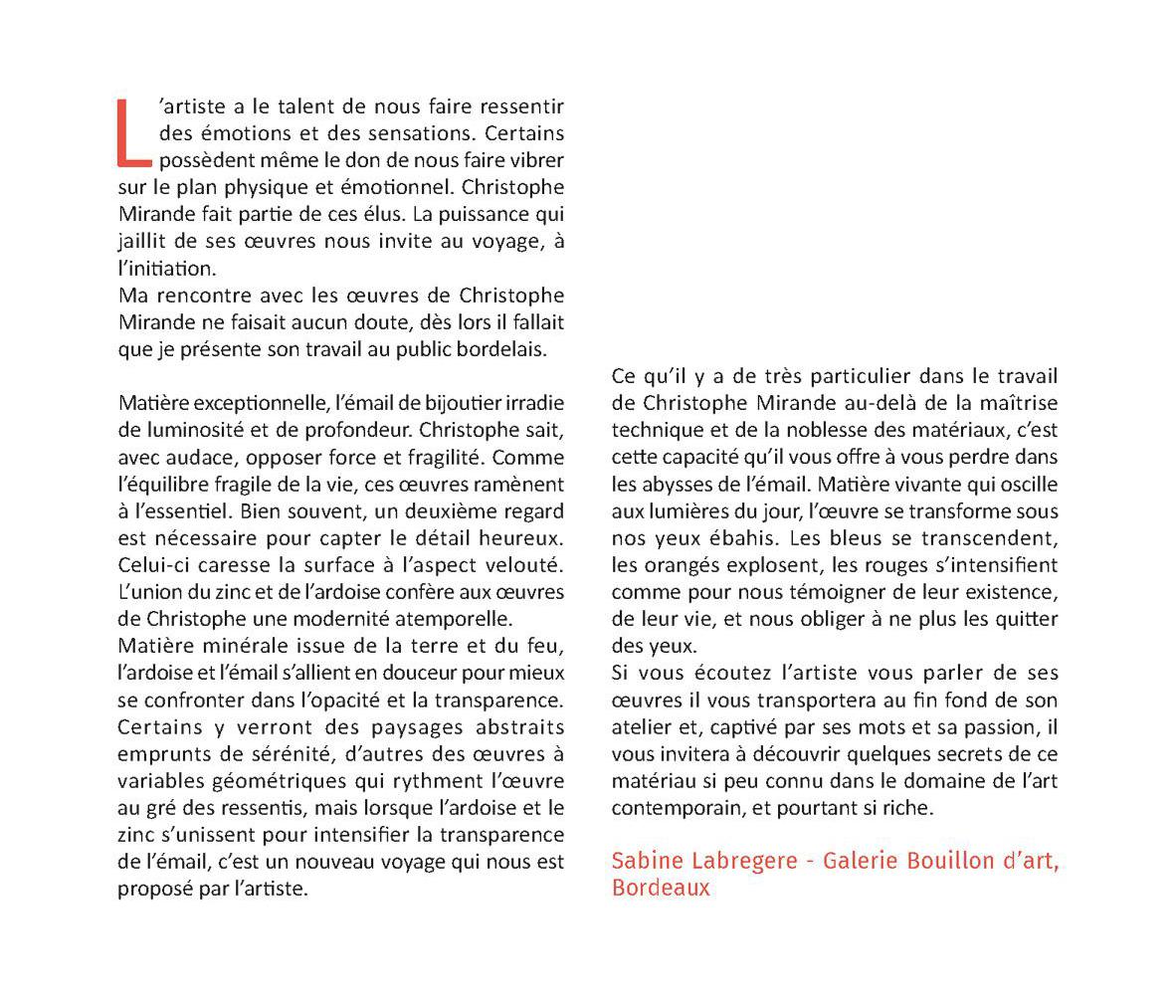 Sabine Labregere - Bouillon d'Art Bordeaux