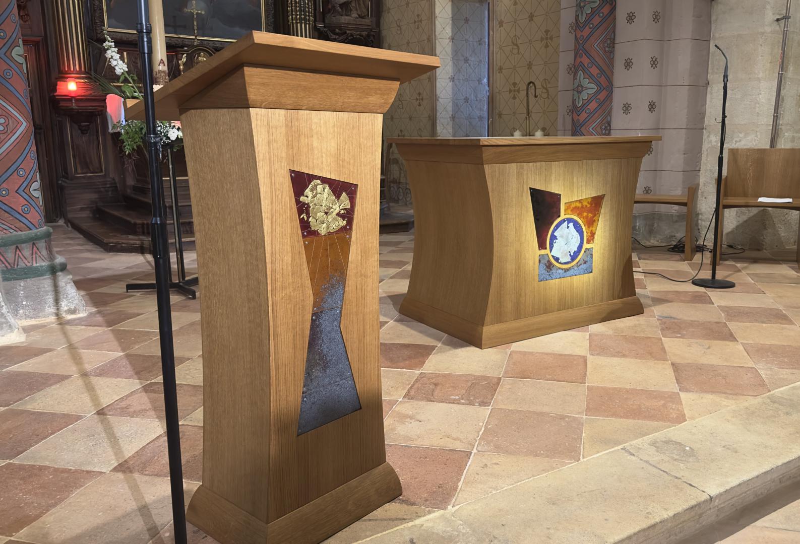 Ambon / autel - église Saint Aubin de Médoc